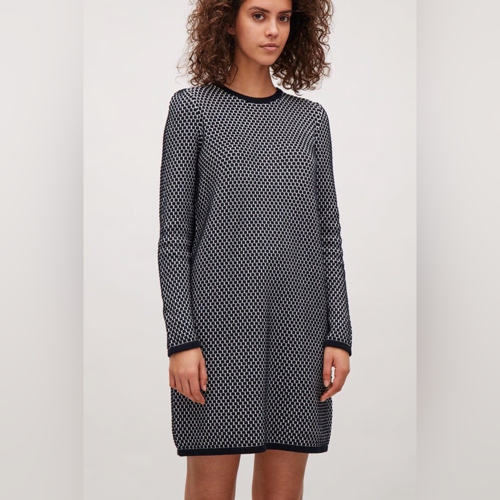 COS Textured Knit Sweater Dress - Picture 8 of 8